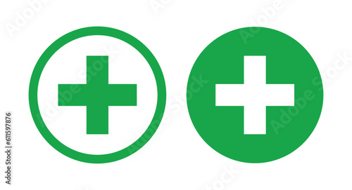 First aid icon, First aid symbol vector design plus icon