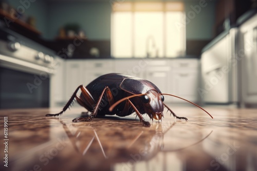House cockroaches. Generate Ai