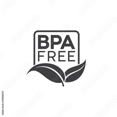 symbol of bpa free, Bisphenol A free, vector art.