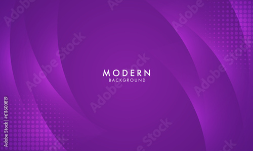 abstract purple vector background with dynamic curves and halftone