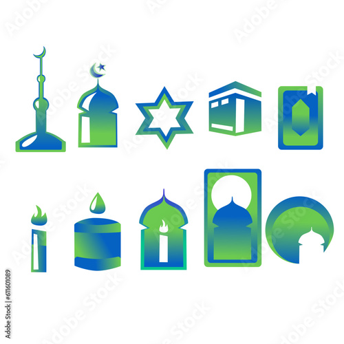 Islamic and moslem symbol in ed mubarak ramadan 