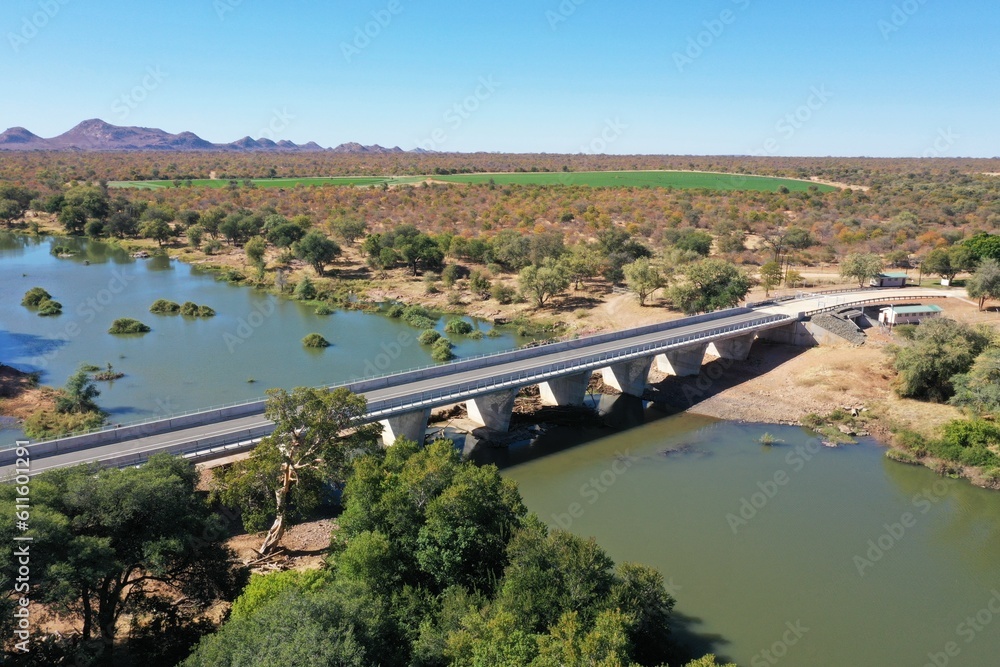 Platjan bridge in the Tuli Block, Botswana, Africa Platjan bridge in the Tuli Block, Botswana, Africa