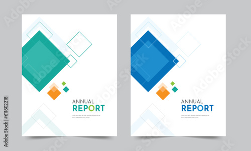 Cover design for annual report and business catalog, magazine, flyer or booklet. Brochure template layout. A4 cover vector EPS-10