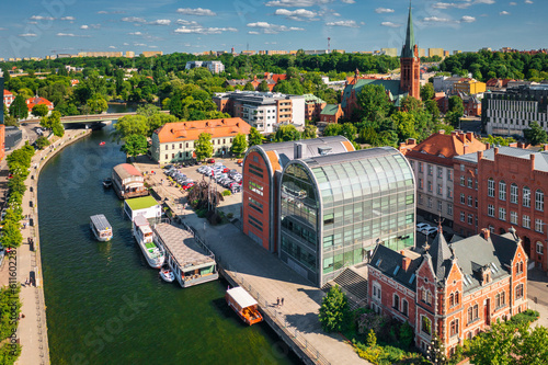 Architecture of the city center of Bydgoszcz at Brda river in Poland. © Patryk Kosmider