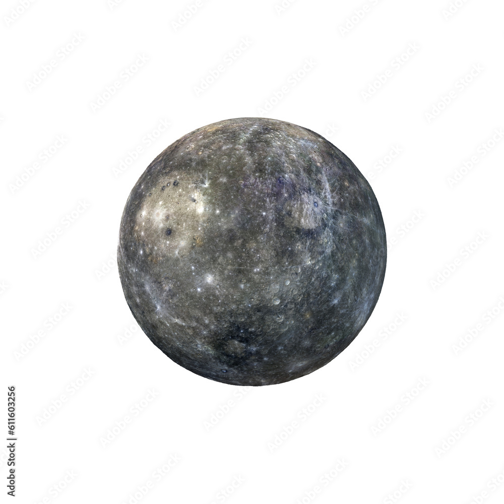 Mercury planet view with transparent background. Mercury planet view with transparent background.