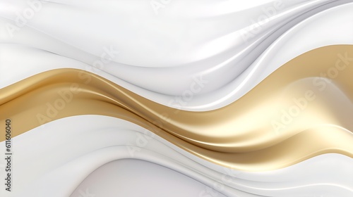 Abstract white luxury liquid Wave Background. Generative AI