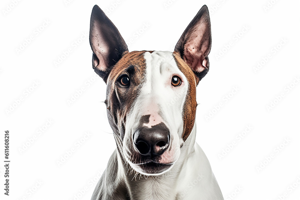 portrait of a bull terrier dog