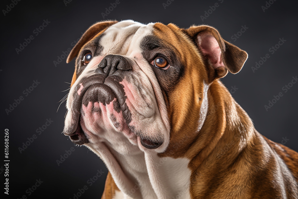 portrait of a bulldog