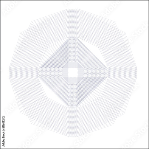 Watermark ,Guilloche rosetta  , design for  background for certificate, security element for background