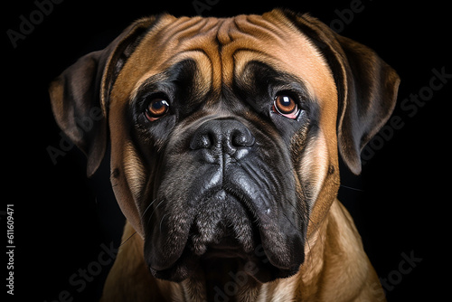 portrait of a Bullmastiff Dog
