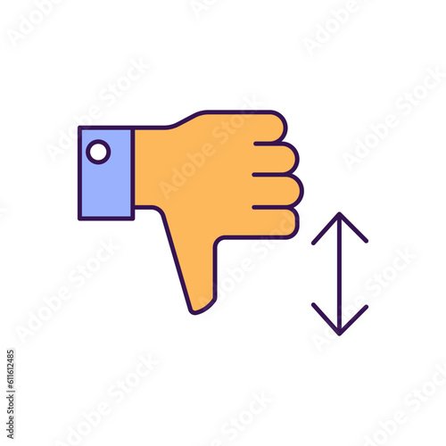Descend Vector Icon easily modify

