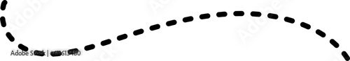 Curvy Dotted Curved Line Vector