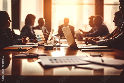 Wallpaper Mural collaboration and strategic thinking as business professionals engage in an insightful meeting with dedicated business consultants. Generative AI Torontodigital.ca