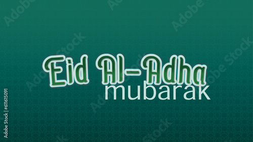 Text effect Eid AlAdha Mubarak