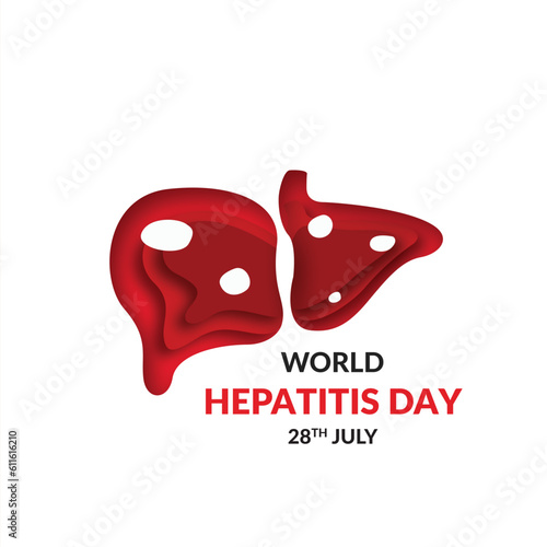 Hepatitis awareness around the world in illustration