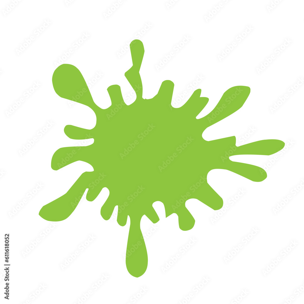 Abstract Green Ink Splat Abstract Green Ink Splat