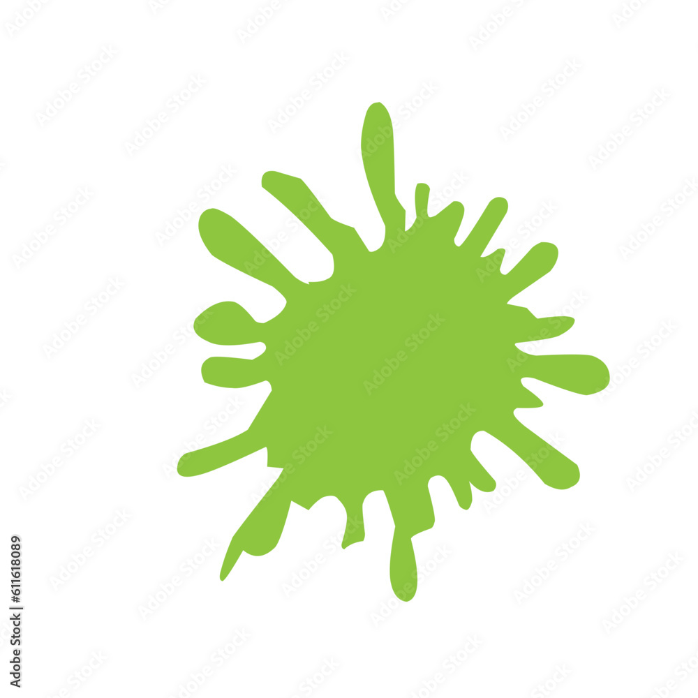 Abstract Green Ink Splat Abstract Green Ink Splat