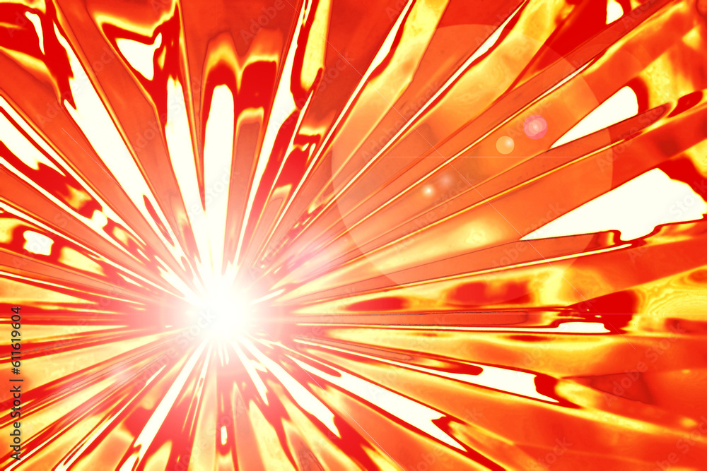 Futuristic red and gold impact texture with radial flashes. Stock ...