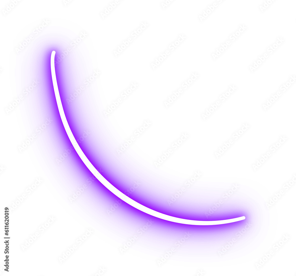 Light Glowing Neon Curved Line Vector
