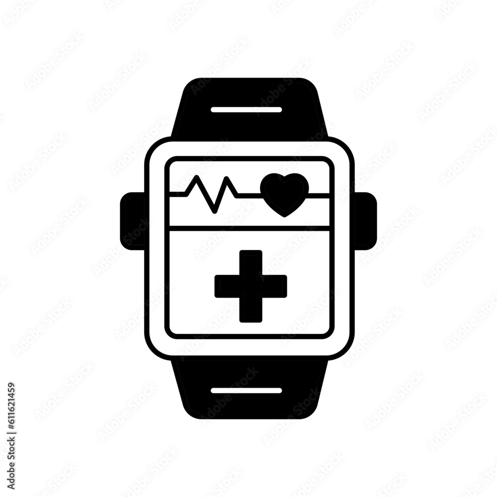 Healthcare watch Vector Icon easily modify


