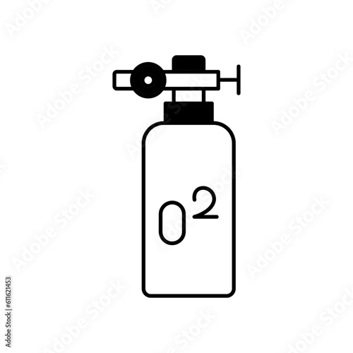 Oxygen tanks Vector Icon easily modify

