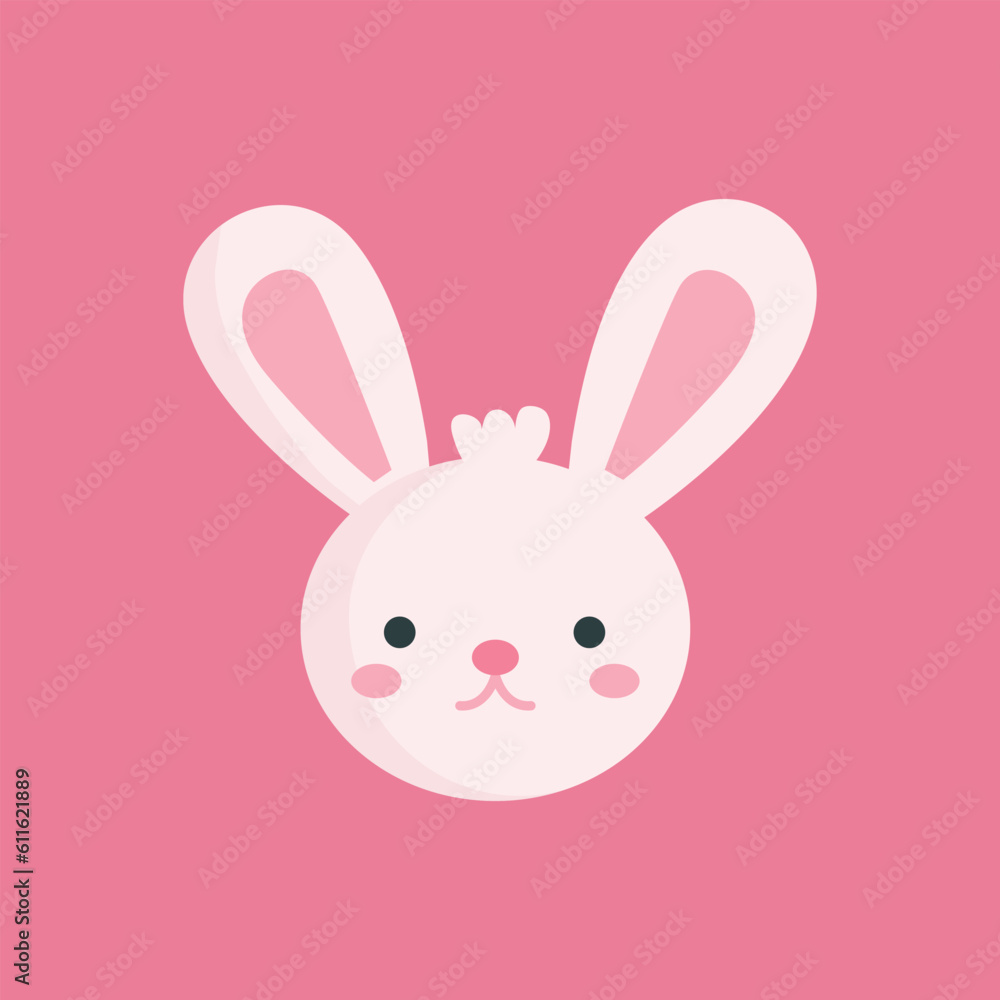 pink rabbit illustration pink rabbit illustration