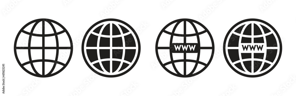 Website icon set.glob icons, Web icons vector - obrazy, fototapety, plakaty 
