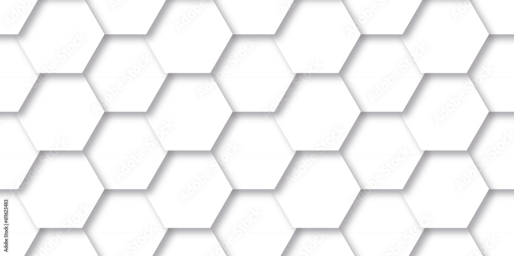 Abstract white background with hexagonal shapes and Surface polygonal pattern with glowing hexagons background. hexagon concept design abstract technology background. Abstract white background with hexagonal shapes and Surface polygonal pattern with glowing hexagons background. hexagon concept design abstract technology background.