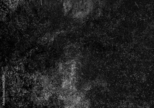 Black and white grunge background with scratches and cracks. Texture, wall, concrete texture background with space © Azelia