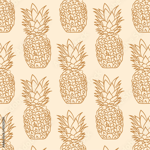 pineapple golden pattern juice summer background