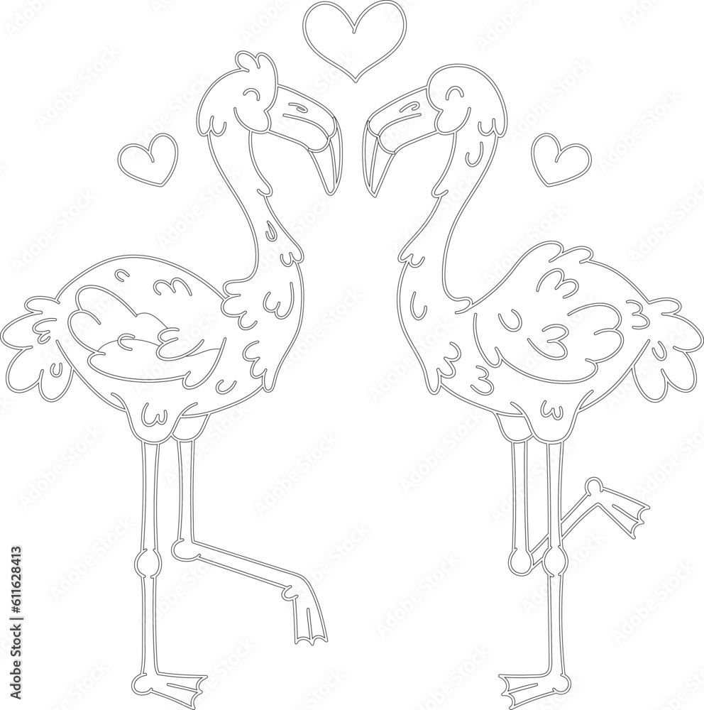 Flamingo bird vector graphic Flamingo bird vector graphic