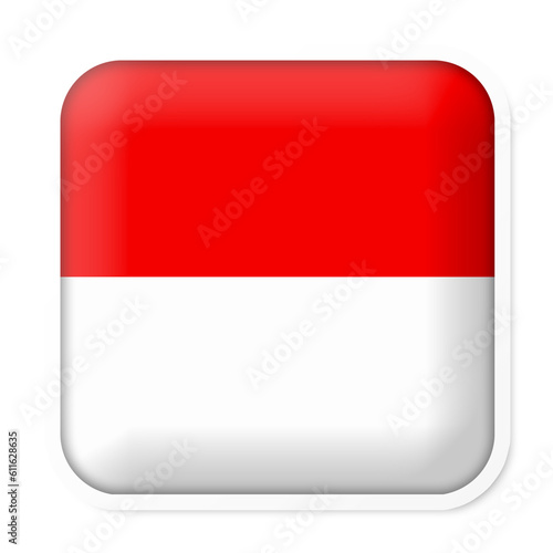 Free Download 
indonesia flag square design with white frame and shadow effect square round flag of indonesia transparent design - GFXLoad