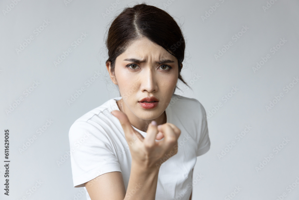 face portrait of sad unhappy girl, portrait of upset angry frustrated Chinese or east asian woman; young adult Chinese asian woman model face portrait of sad unhappy girl, portrait of upset angry frustrated Chinese or east asian woman; young adult Chinese asian woman model