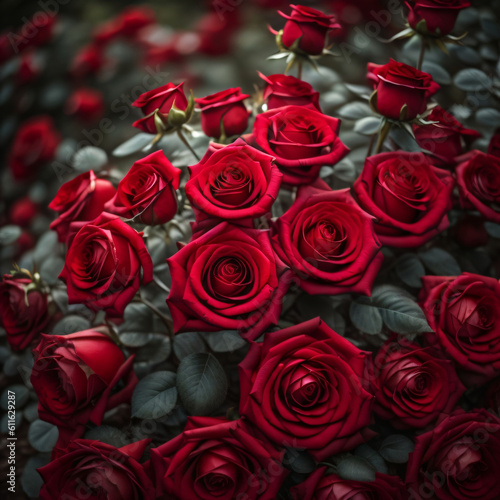 bouquet of red roses