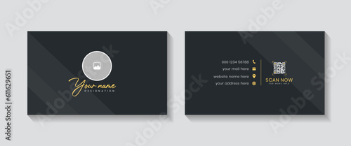 Professional elegant modern creative and clean business card, id visiting card, void, grab, introduction, bulletin, recruitment and contact us visiting card