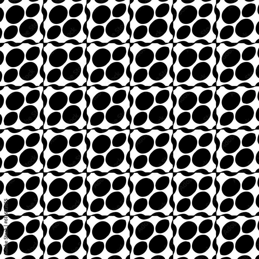Grunge background with abstract shapes. Black and white texture. Seamless monochrome repeating pattern for decor, fabric, cloth. Grunge background with abstract shapes. Black and white texture. Seamless monochrome repeating pattern for decor, fabric, cloth.