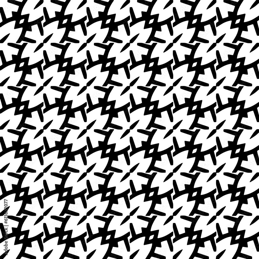 Grunge background with abstract shapes. Black and white texture. Seamless monochrome repeating pattern for decor, fabric, cloth. Grunge background with abstract shapes. Black and white texture. Seamless monochrome repeating pattern for decor, fabric, cloth.