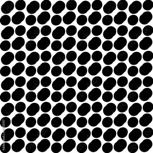  Grunge background with abstract shapes. Black and white texture. Seamless monochrome repeating pattern  for decor  fabric  cloth.