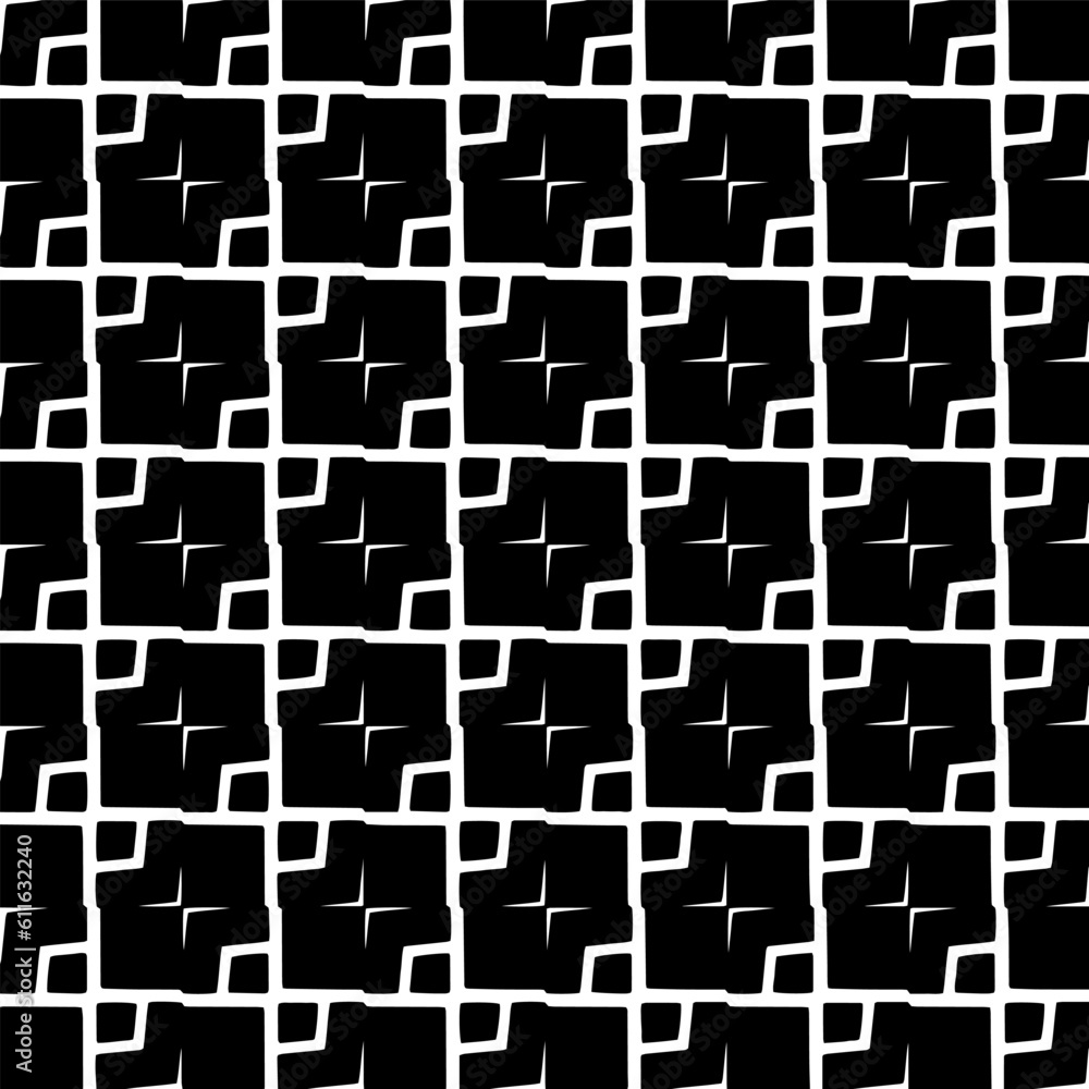 Grunge background with abstract shapes. Black and white texture. Seamless monochrome repeating pattern for decor, fabric, cloth.
Grunge background with abstract shapes. Black and white texture. Seamless monochrome repeating pattern for decor, fabric, cloth.