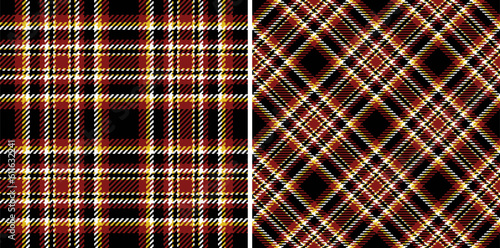 Tartan texture check of fabric vector textile with a seamless plaid background pattern.