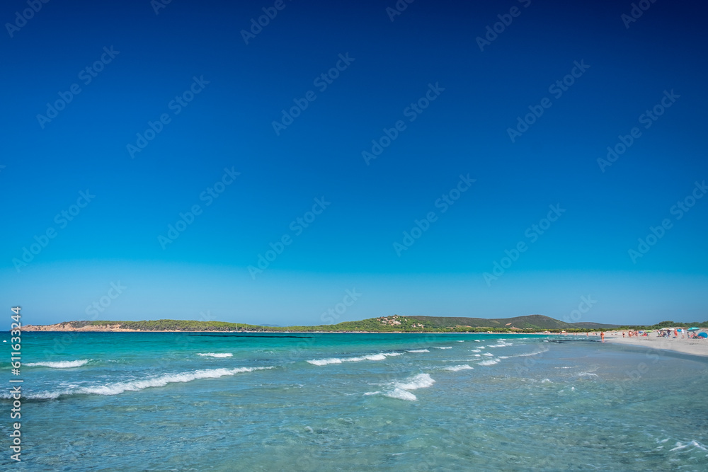 Is Arenas Biancas, Porto Pino, Sardinia, in a summer day