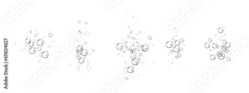 Underwater Sparkling Air Bubbles