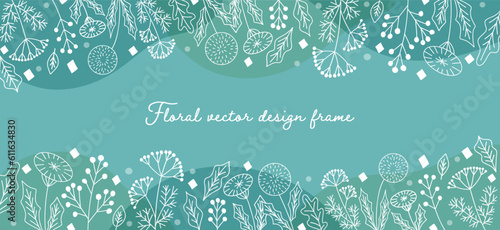 お花のベクターフレーム