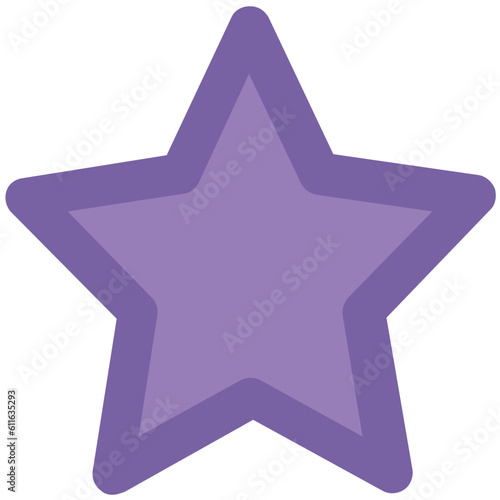 Line icon of a star, trendy vector 