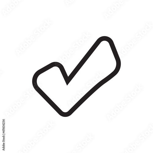 check mark icon design vector template