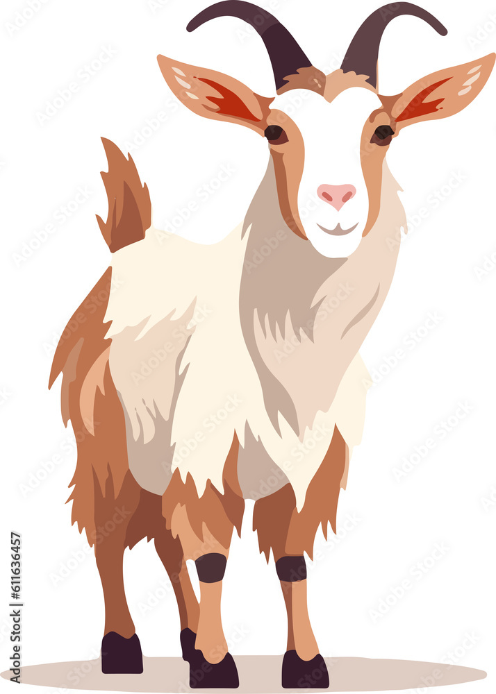 cute goat animal clipart for eid adha decoration element