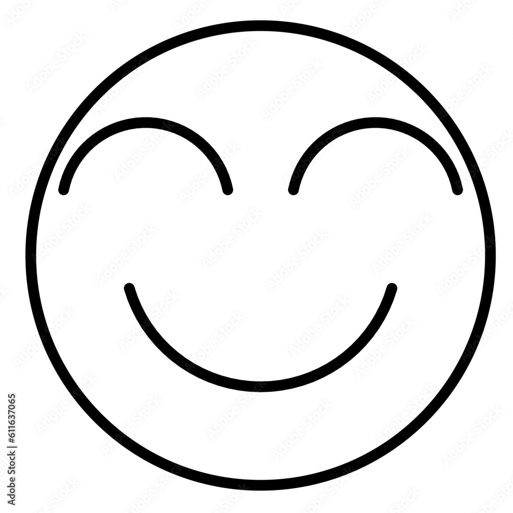 Smile face emoticon, happy face icon Smile face emoticon, happy face icon