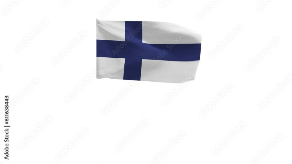 3D rendering of the flag of Finland waving in the wind. 3D rendering of the flag of Finland waving in the wind.