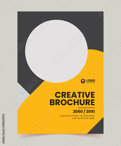 Professional corporate business brochure, booklet template, multi-page brochure design, Creative Business, modern abstract design. Use it business presentations, book cover, flyer design, report