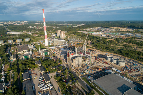 Cogeneration Power Plant Construction Area in Vilnius, Lithuania photo